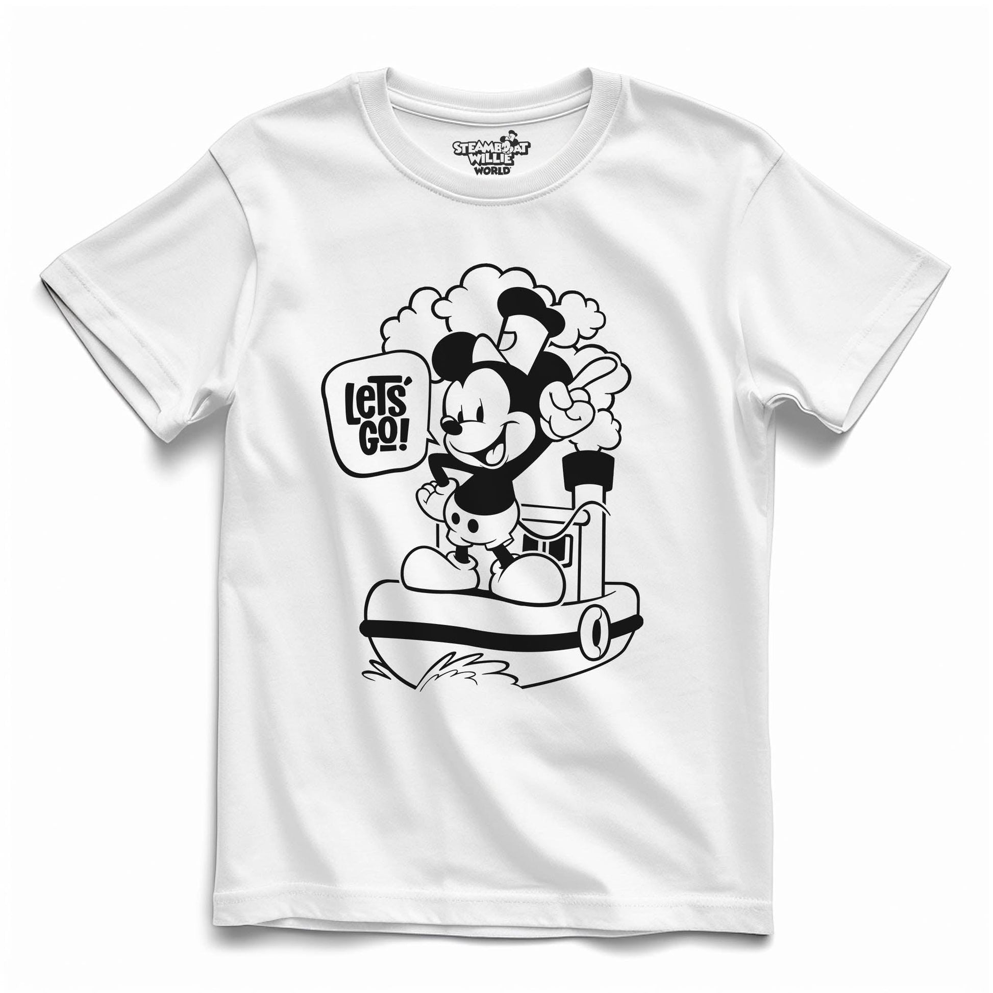 Let's Go! Youth Tee - Steamboat Willie World