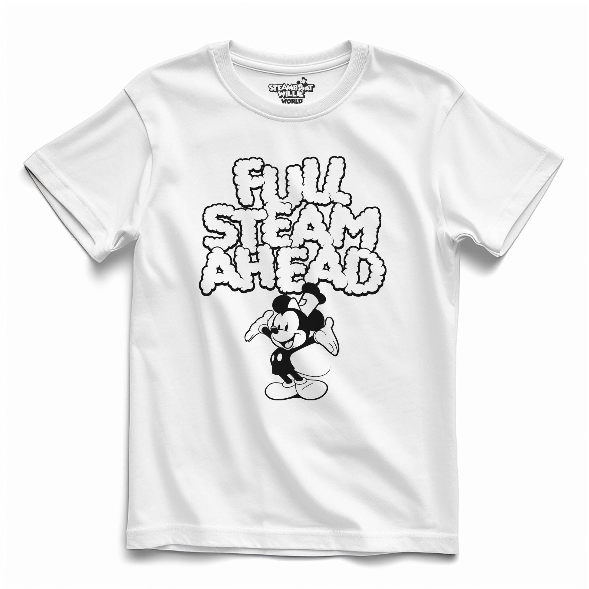 Full Steam Ahead! Youth Tee - Steamboat Willie World