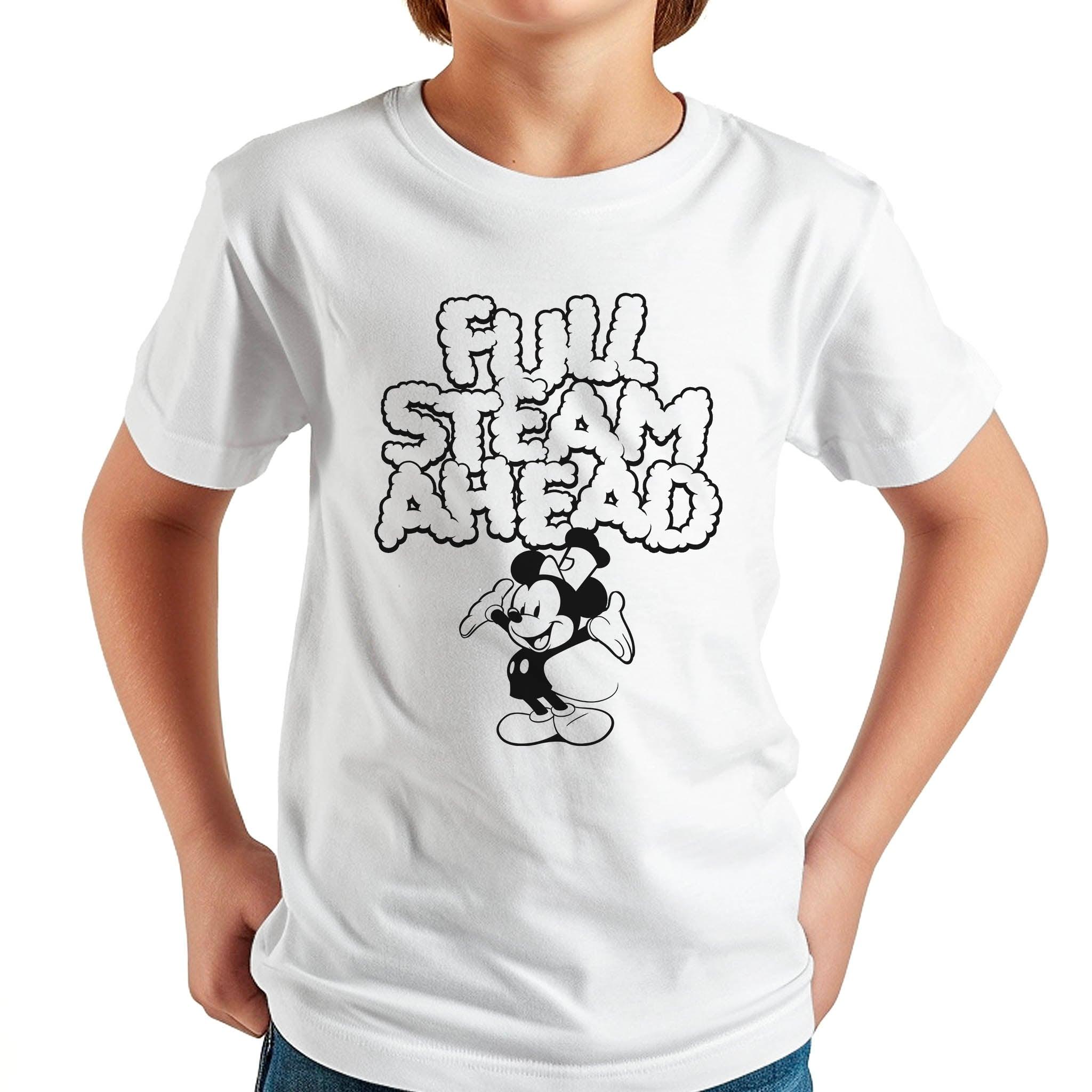 Full Steam Ahead! Youth Tee - Steamboat Willie World