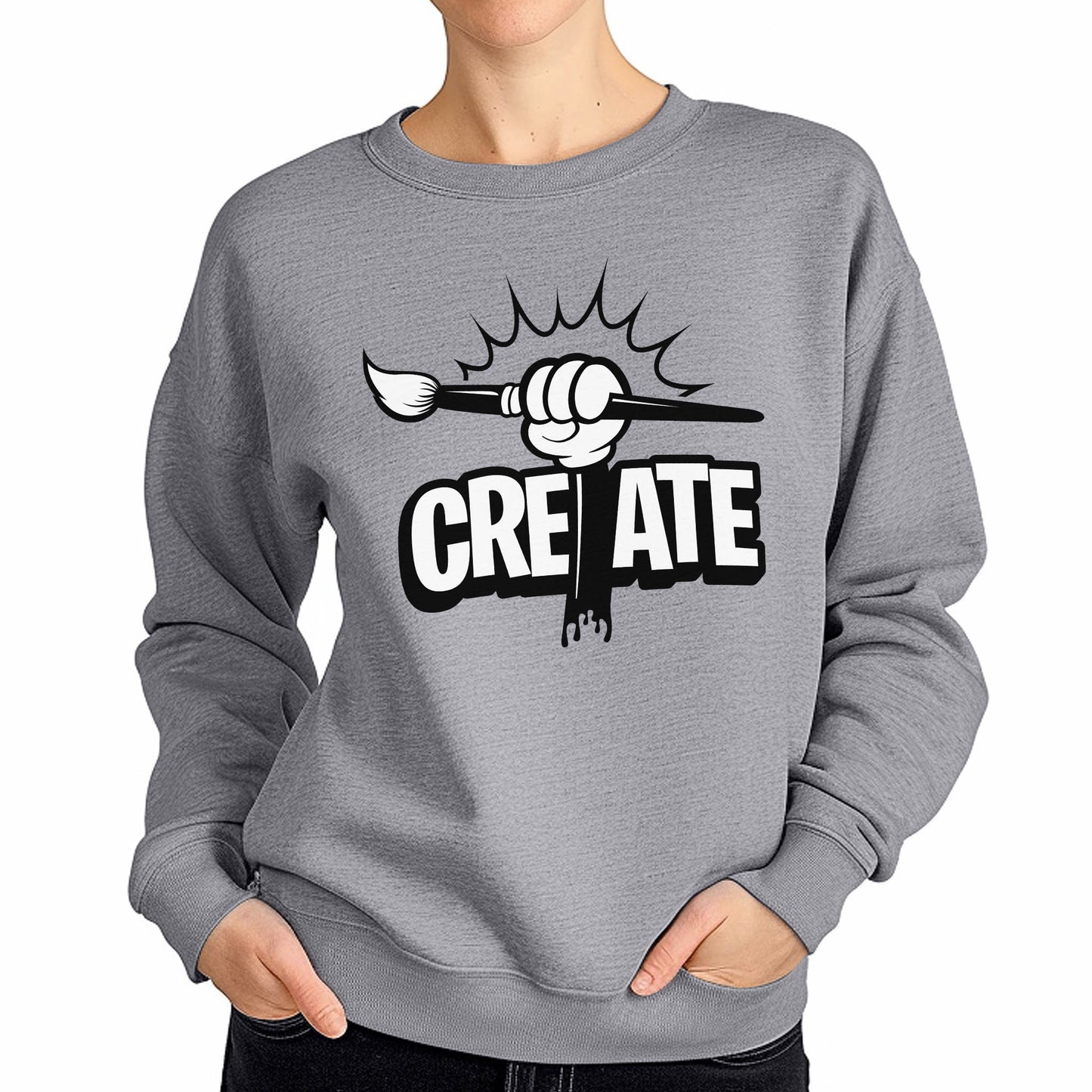 Create! Crewneck Sweatshirt - Steamboat Willie World