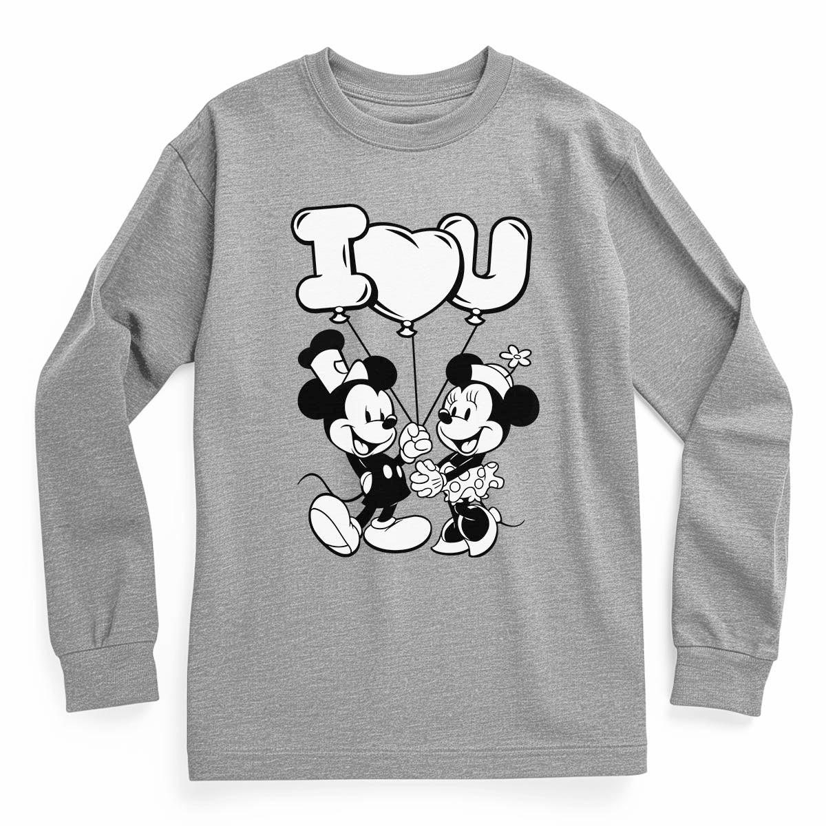 I Heart You! Youth Long Sleeve Tee - Steamboat Willie World