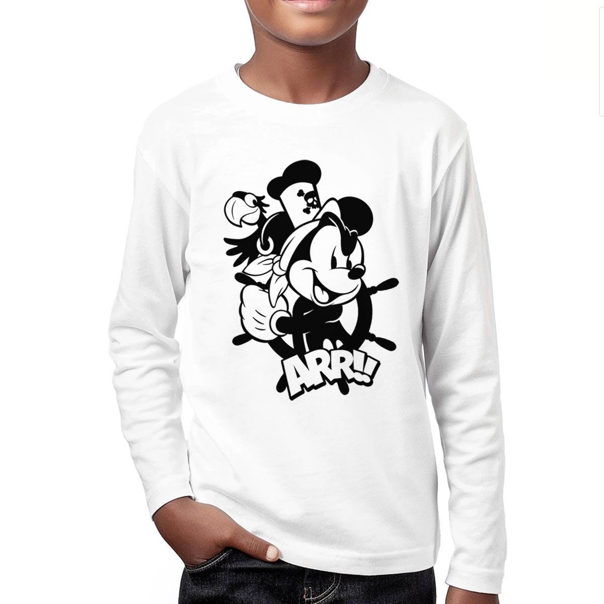 Yo Ho! Youth Long Sleeve Tee - Steamboat Willie World