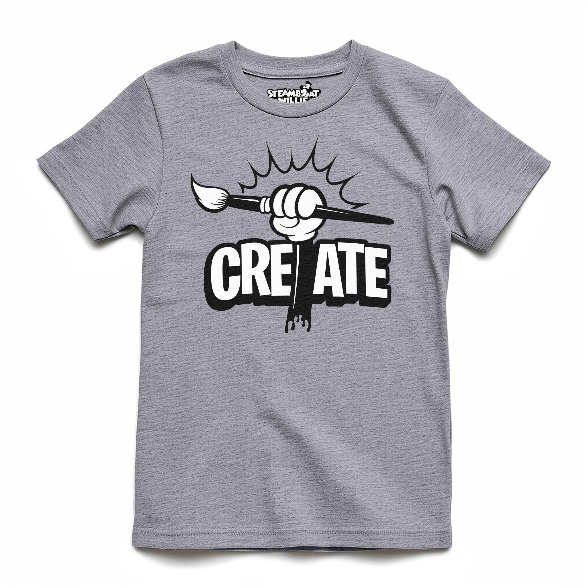 Create! Youth Tee - Steamboat Willie World