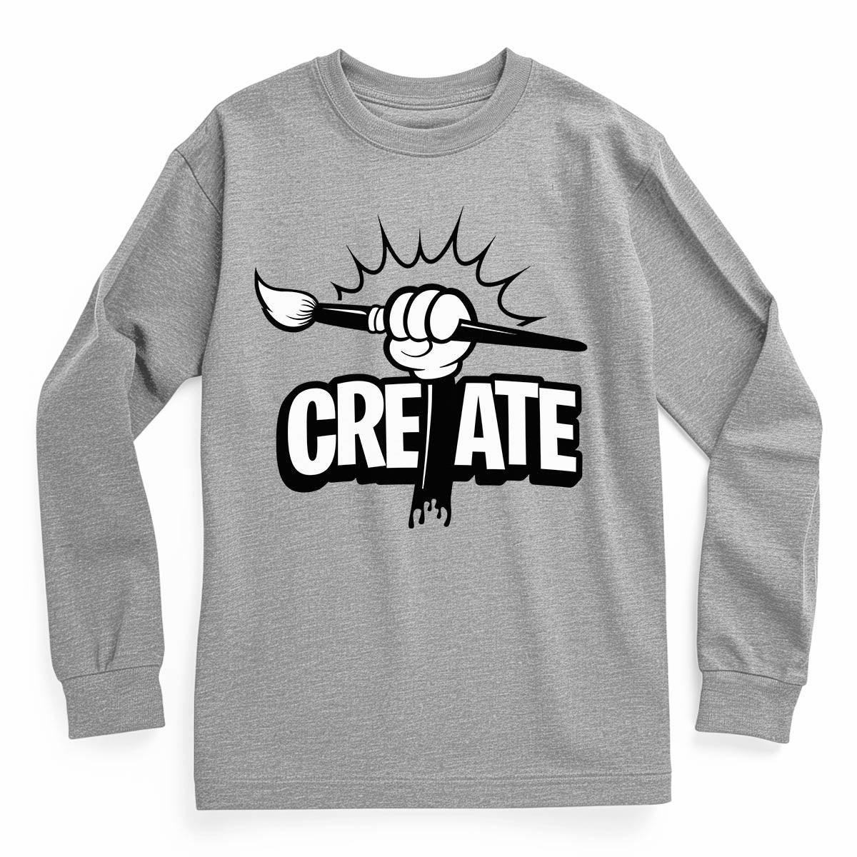 Create! Youth Long Sleeve Tee - Steamboat Willie World