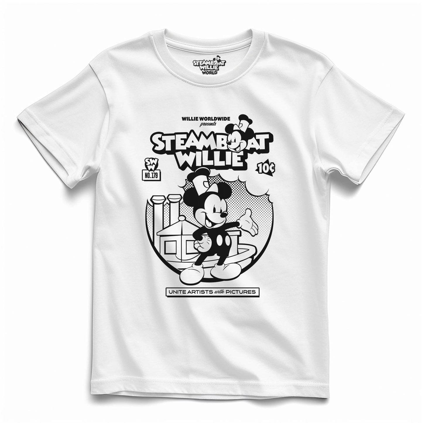 Welcome to My World! Youth Tee - Steamboat Willie World