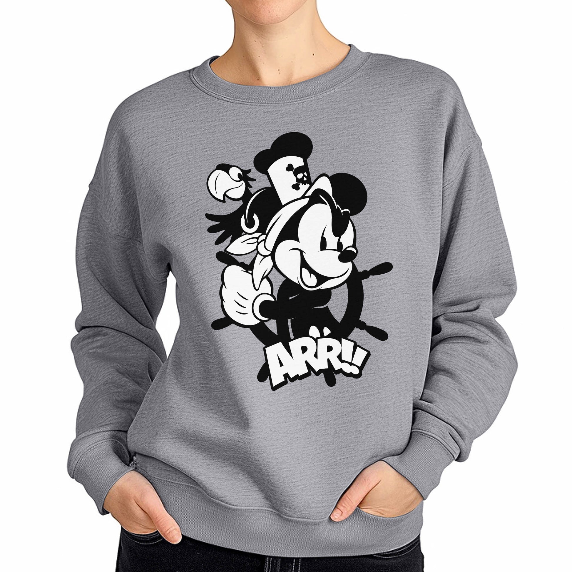 Yo Ho! Crewneck Sweatshirt - Steamboat Willie World