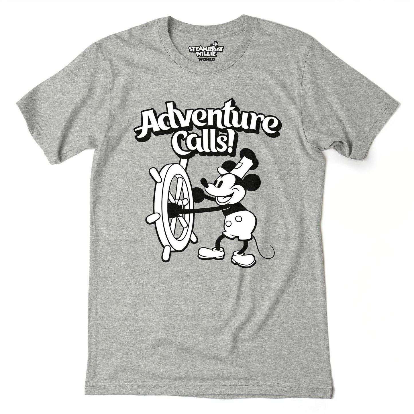 Adventure Calls! Tee - Steamboat Willie World