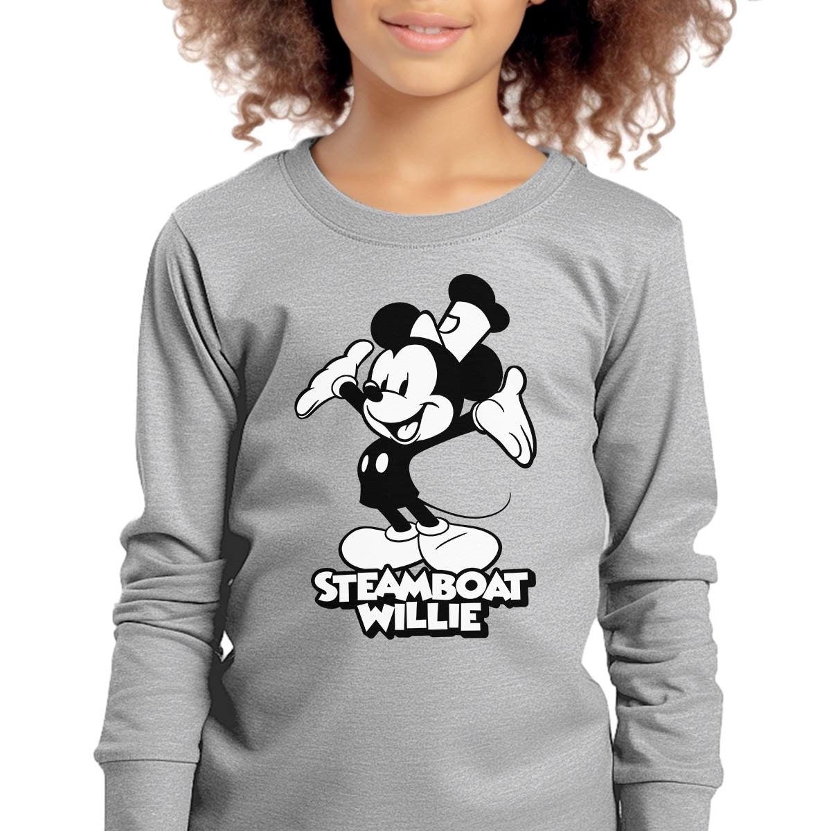 Hiya! Youth Long Sleeve Tee - Steamboat Willie World