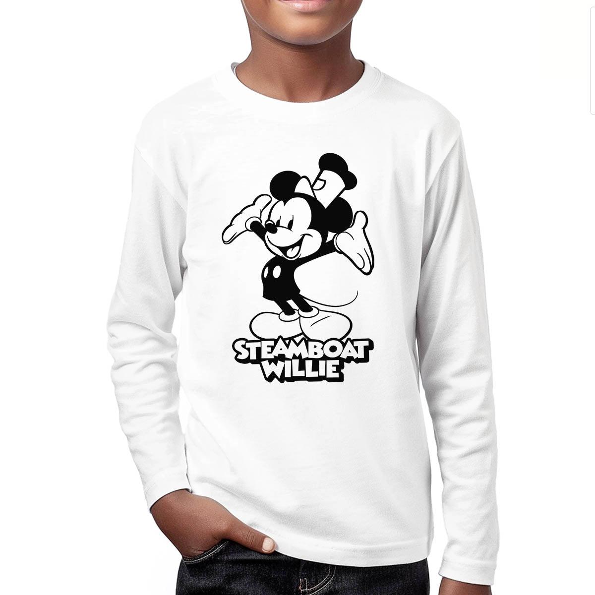 Hiya! Youth Long Sleeve Tee - Steamboat Willie World