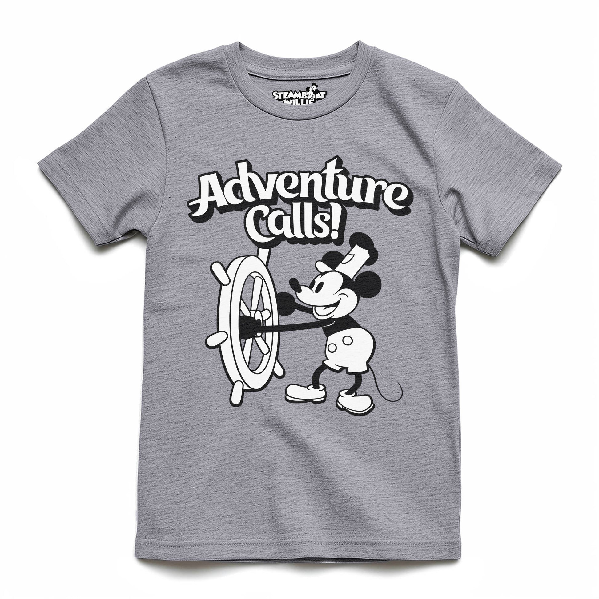 Adventure Calls! Youth Tee - Steamboat Willie World