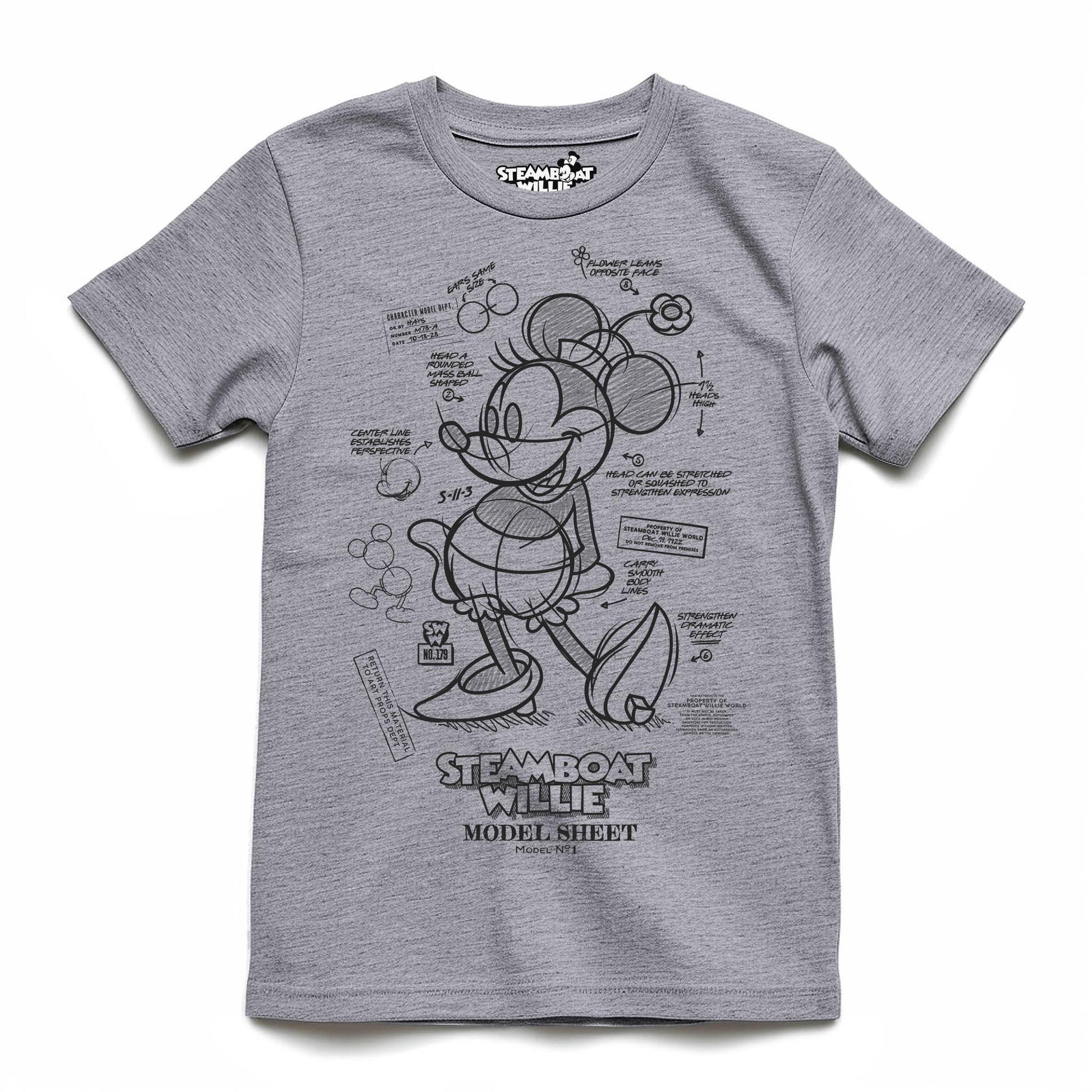 Model Material Youth Tee - Steamboat Willie World