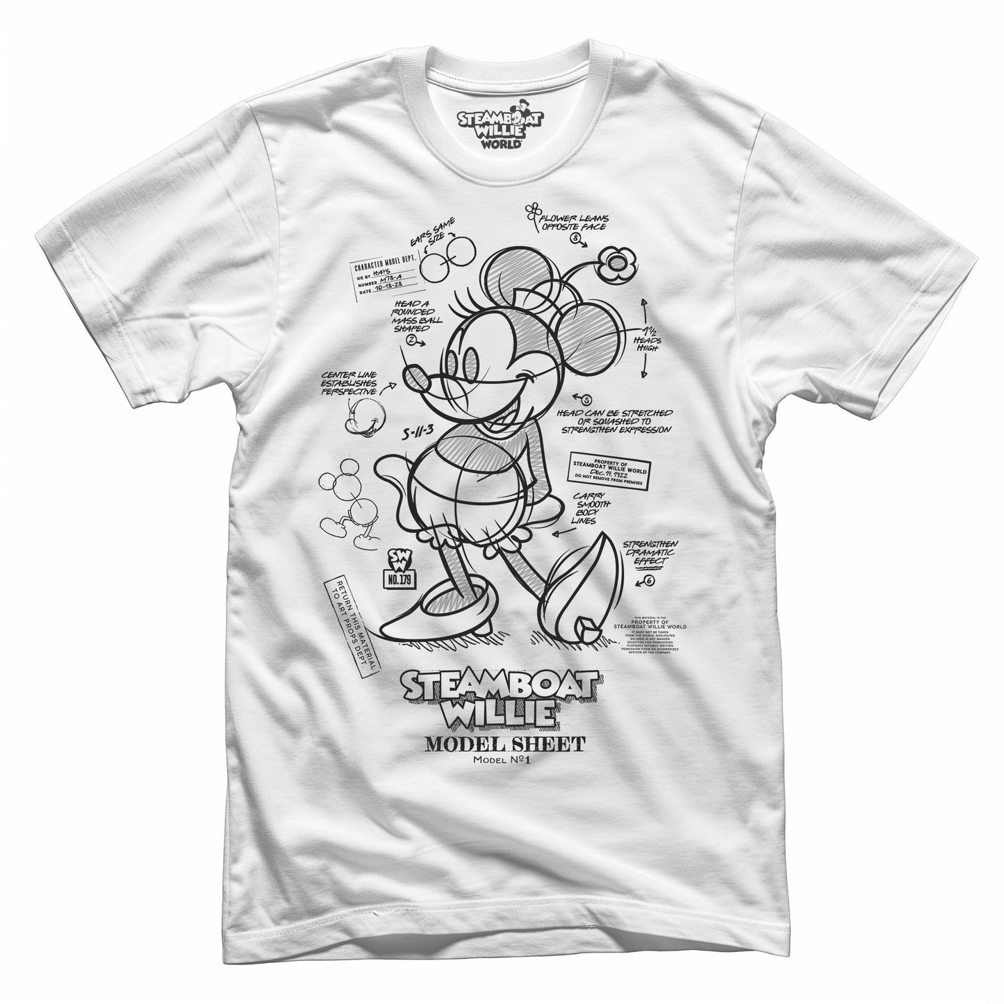 Model Material Tee - Steamboat Willie World