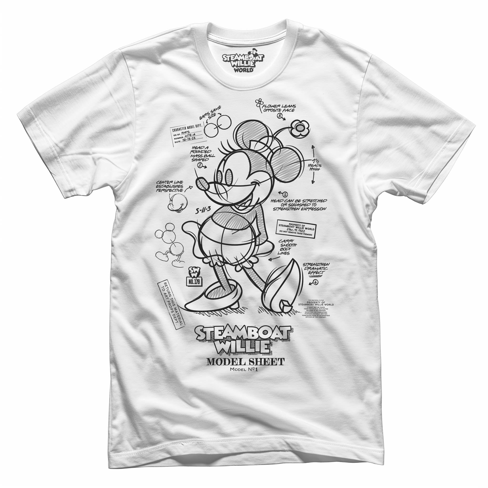 Model Material Tee - Steamboat Willie World