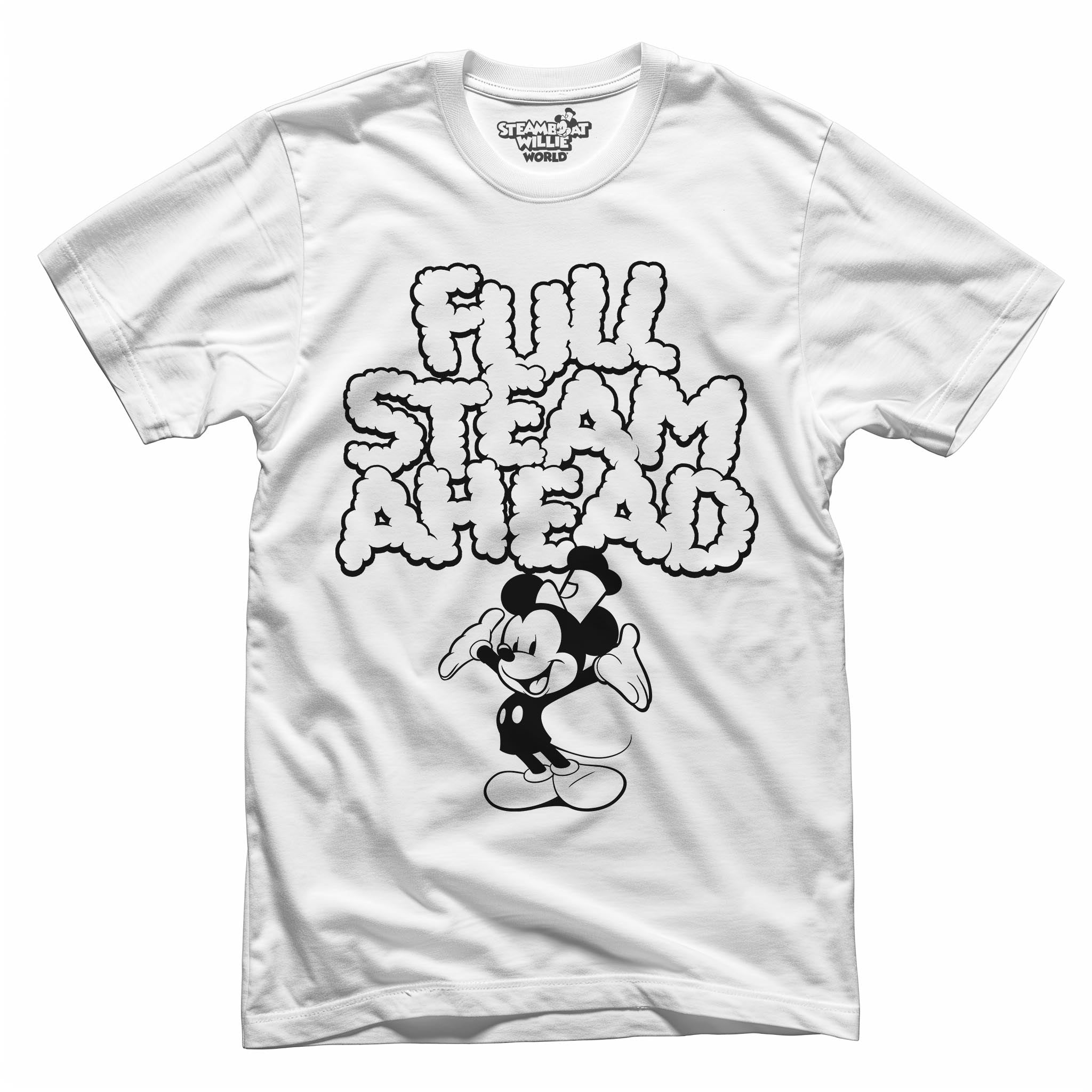 Full Steam Ahead! Tee - Steamboat Willie World