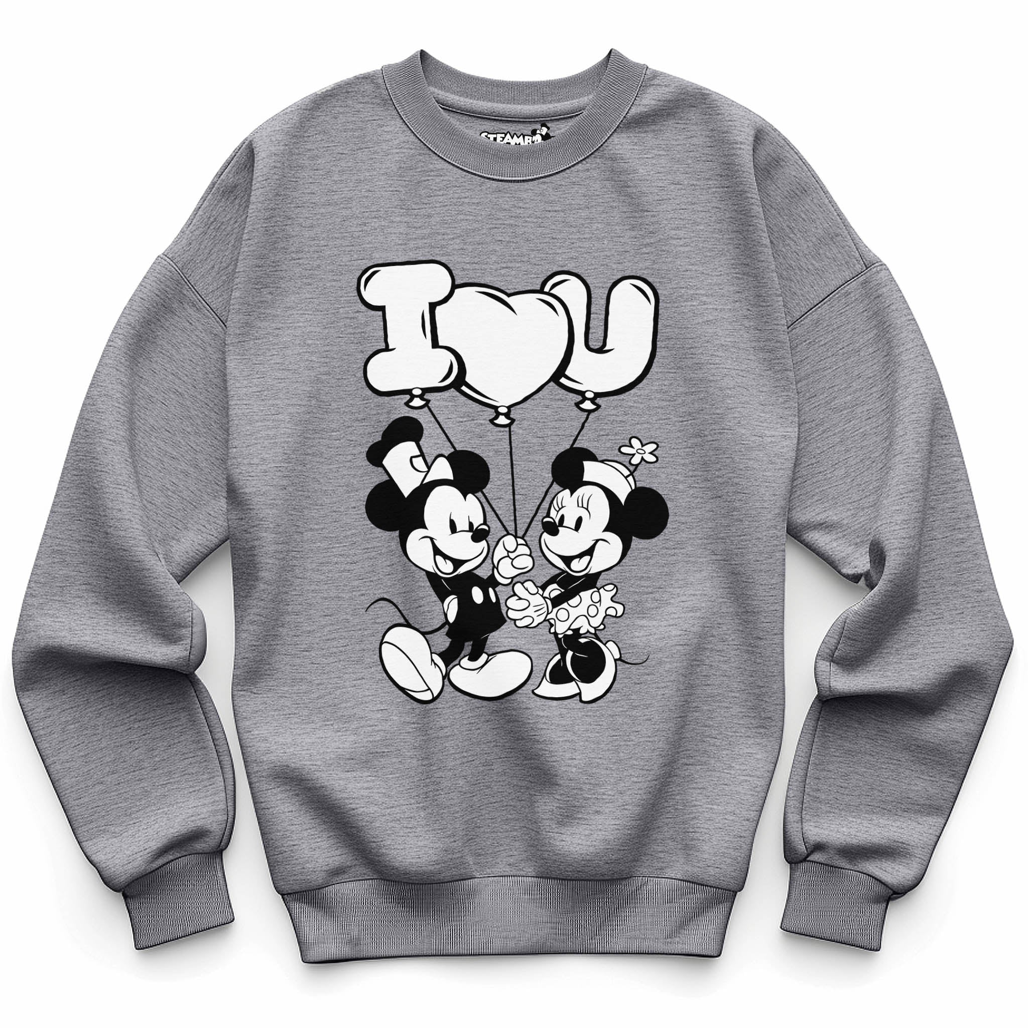 I Heart You! Crewneck Sweatshirt - Steamboat Willie World