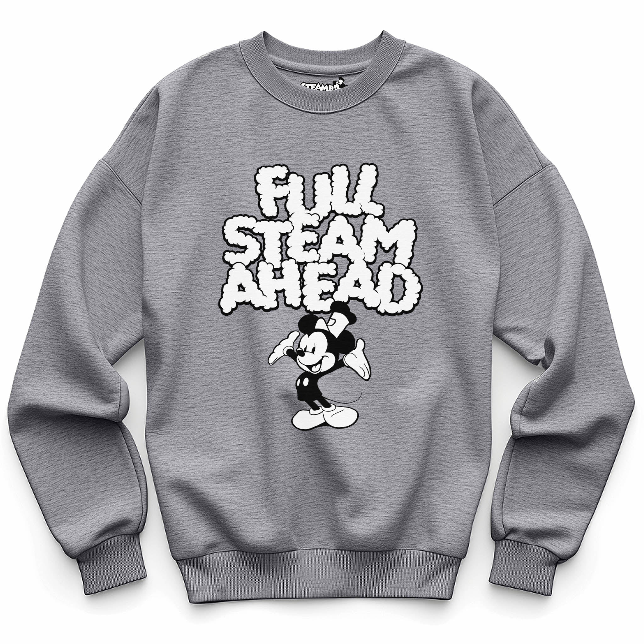 Full Steam Ahead! Crewneck Sweatshirt - Steamboat Willie World