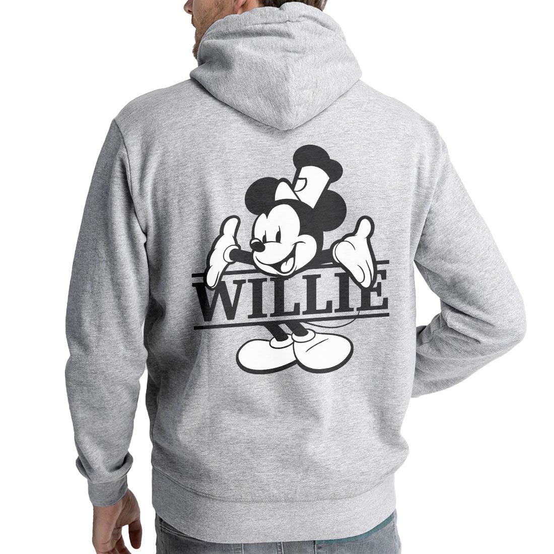 What's My Name? Heavy Blend Zip Hoodie - Steamboat Willie World