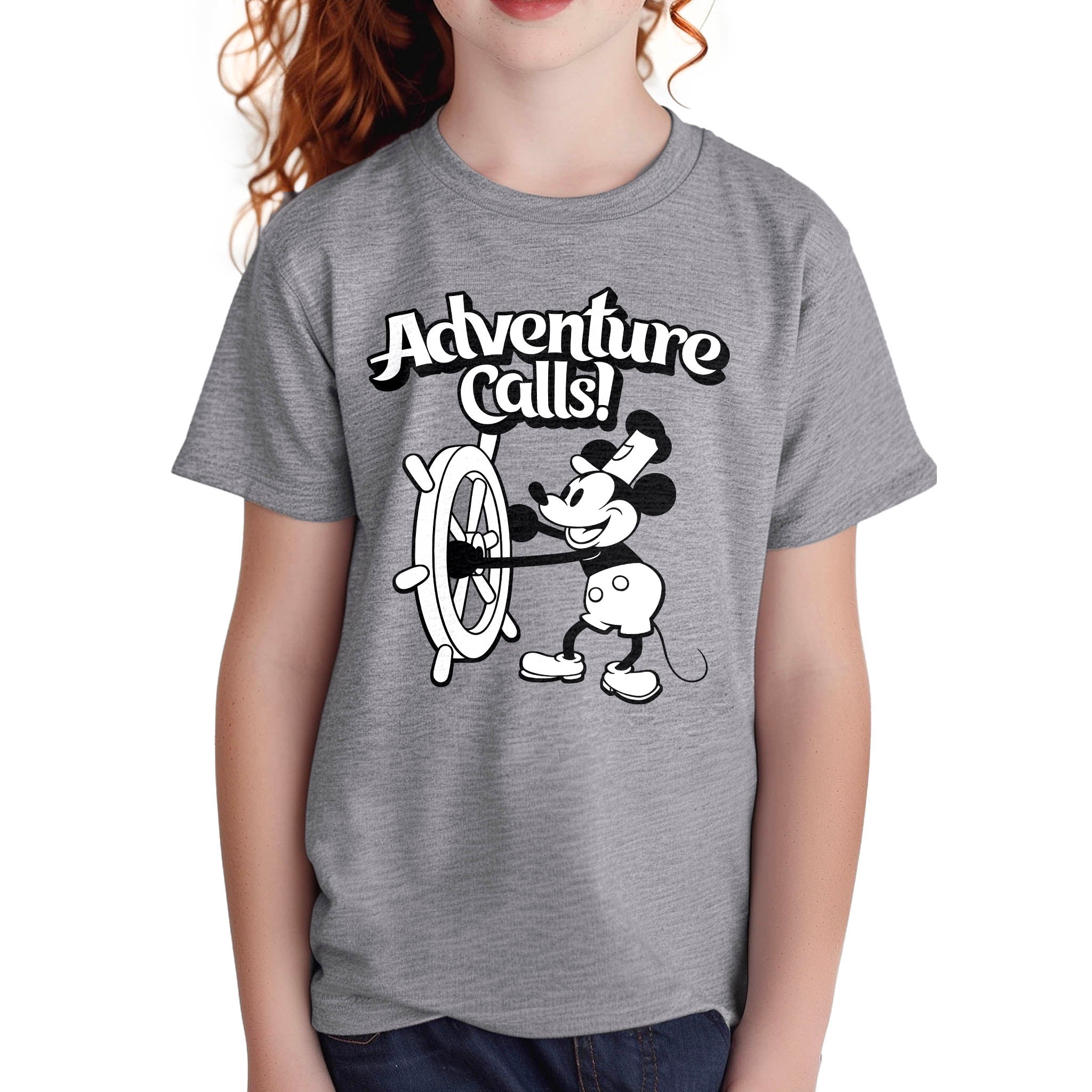 Adventure Calls! Youth Tee - Steamboat Willie World