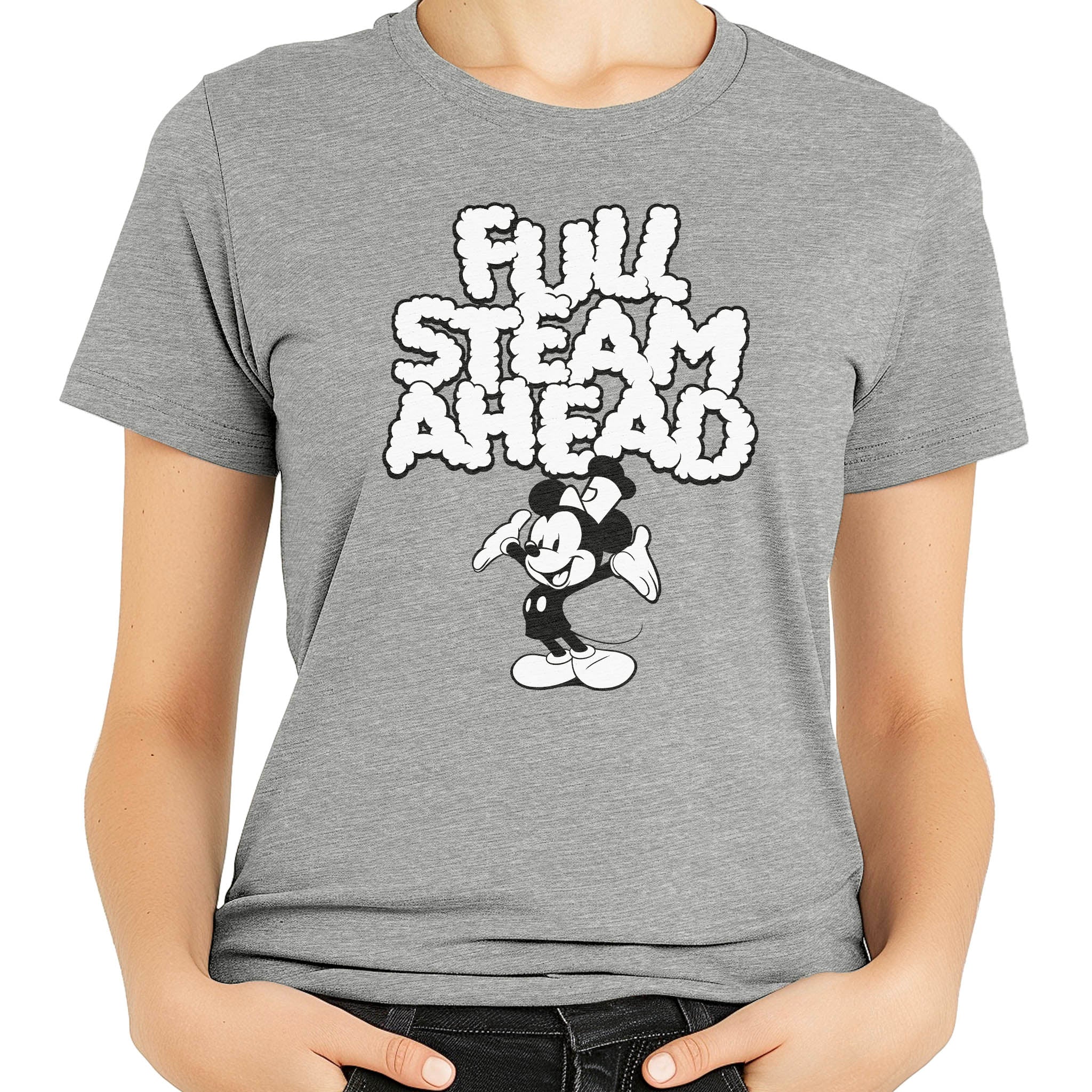 Full Steam Ahead! Tee - Steamboat Willie World