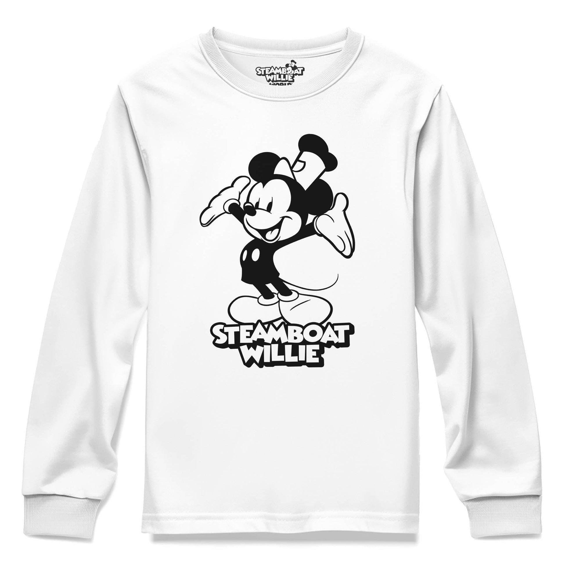 Hiya! Youth Long Sleeve Tee - Steamboat Willie World