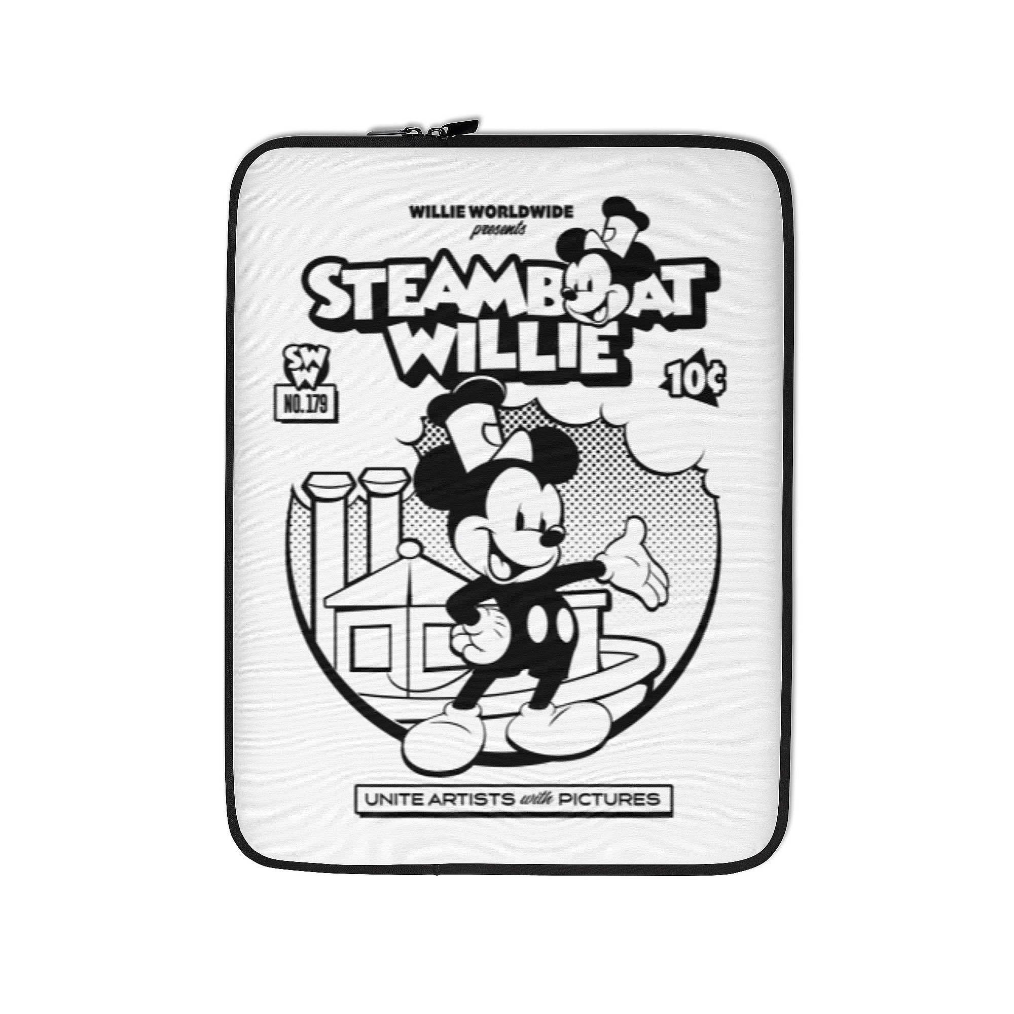 Welcome to My World! Laptop Sleeve - Steamboat Willie World