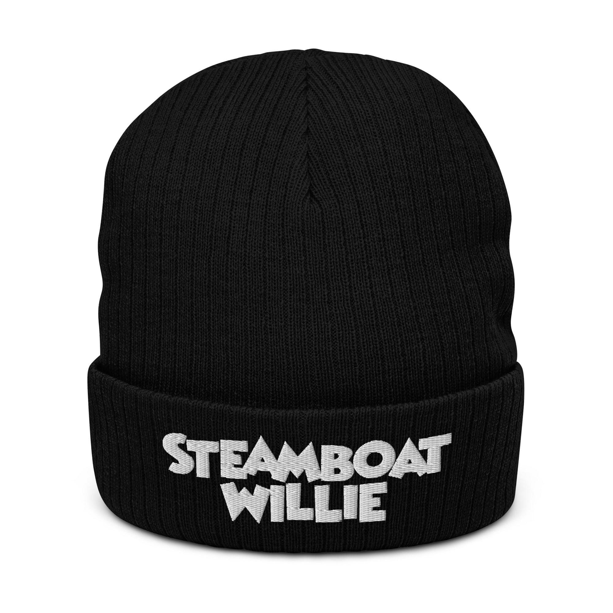 Steamboat Willie Ribbed Knit Beanie - Steamboat Willie World