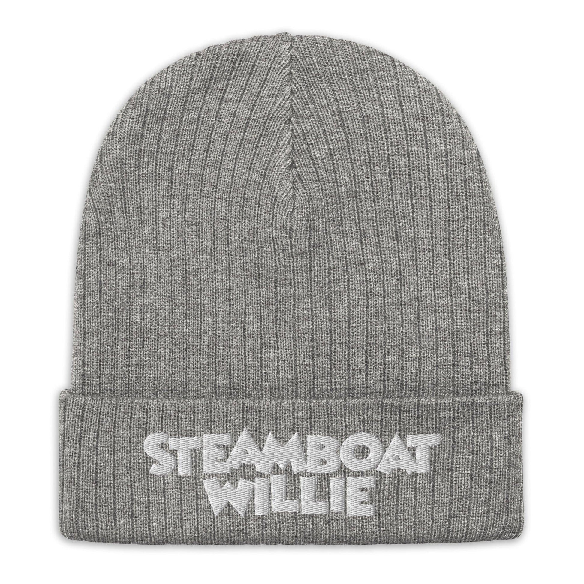 Steamboat Willie Ribbed Knit Beanie - Steamboat Willie World