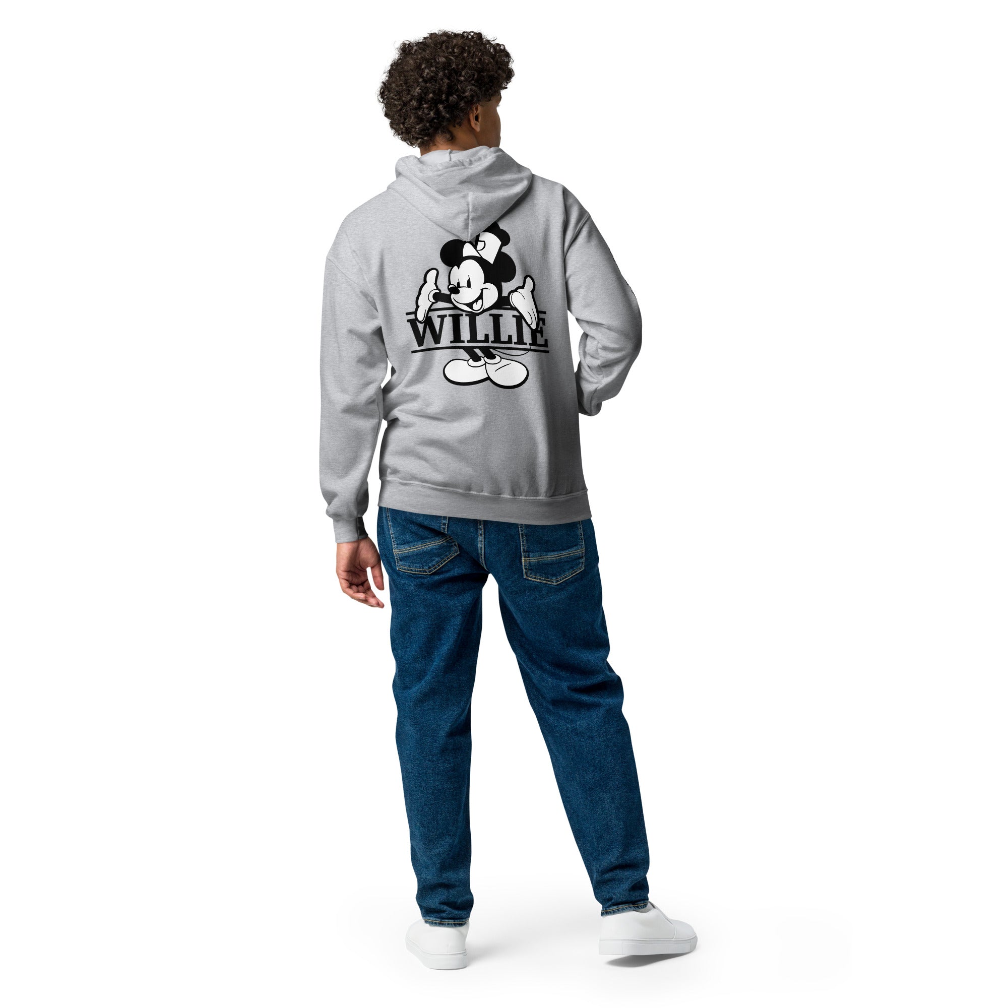 What's My Name? Heavy Blend Zip Hoodie - Steamboat Willie World