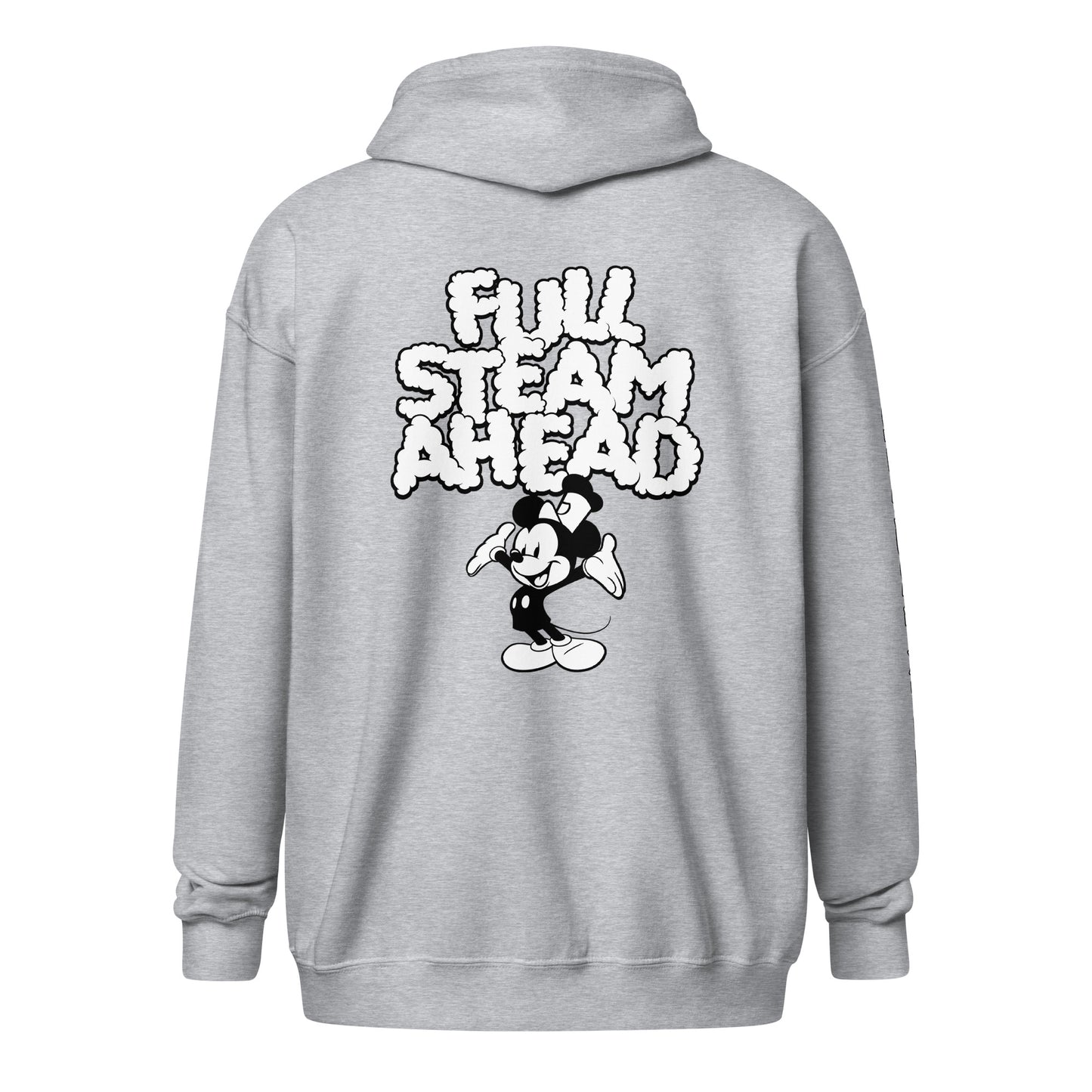 Full Steam Ahead! Heavy Blend Zip Hoodie - Steamboat Willie World