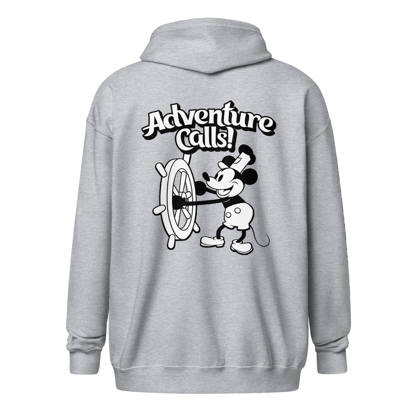 Adventure Calls! Heavy Blend Zip Hoodie - Steamboat Willie World