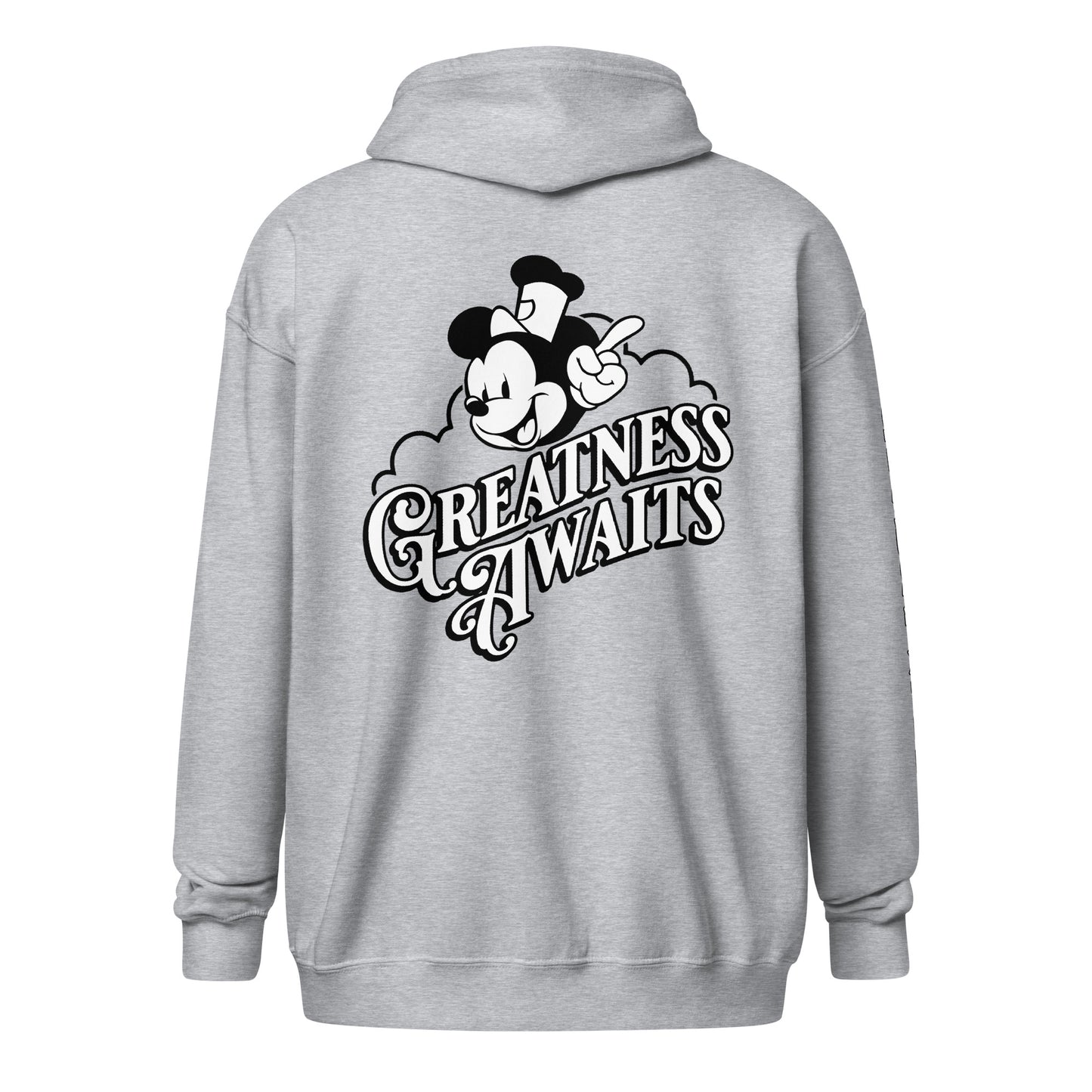 Greatness Awaits! Heavy Blend Zip Hoodie