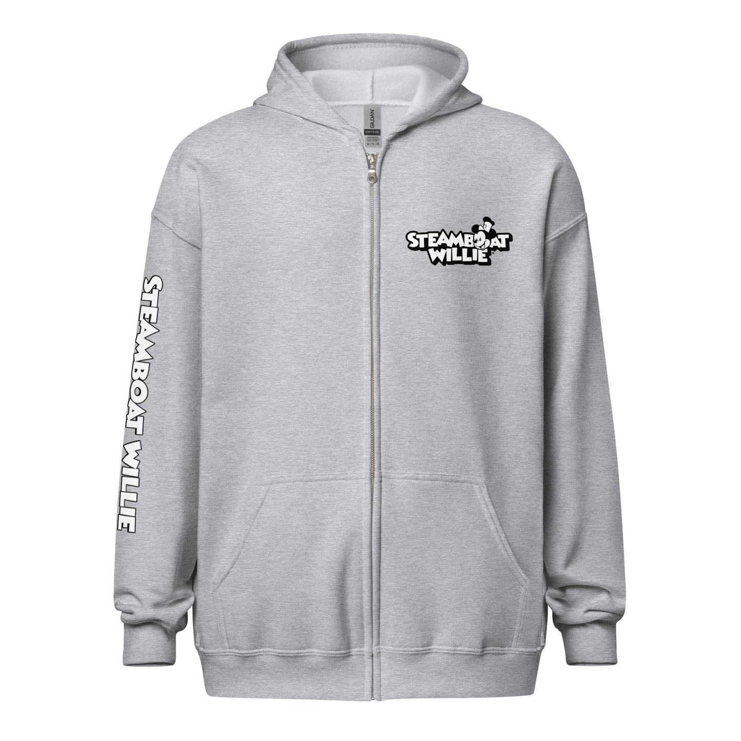 Let's Go! Heavy Blend Zip Hoodie - Steamboat Willie World