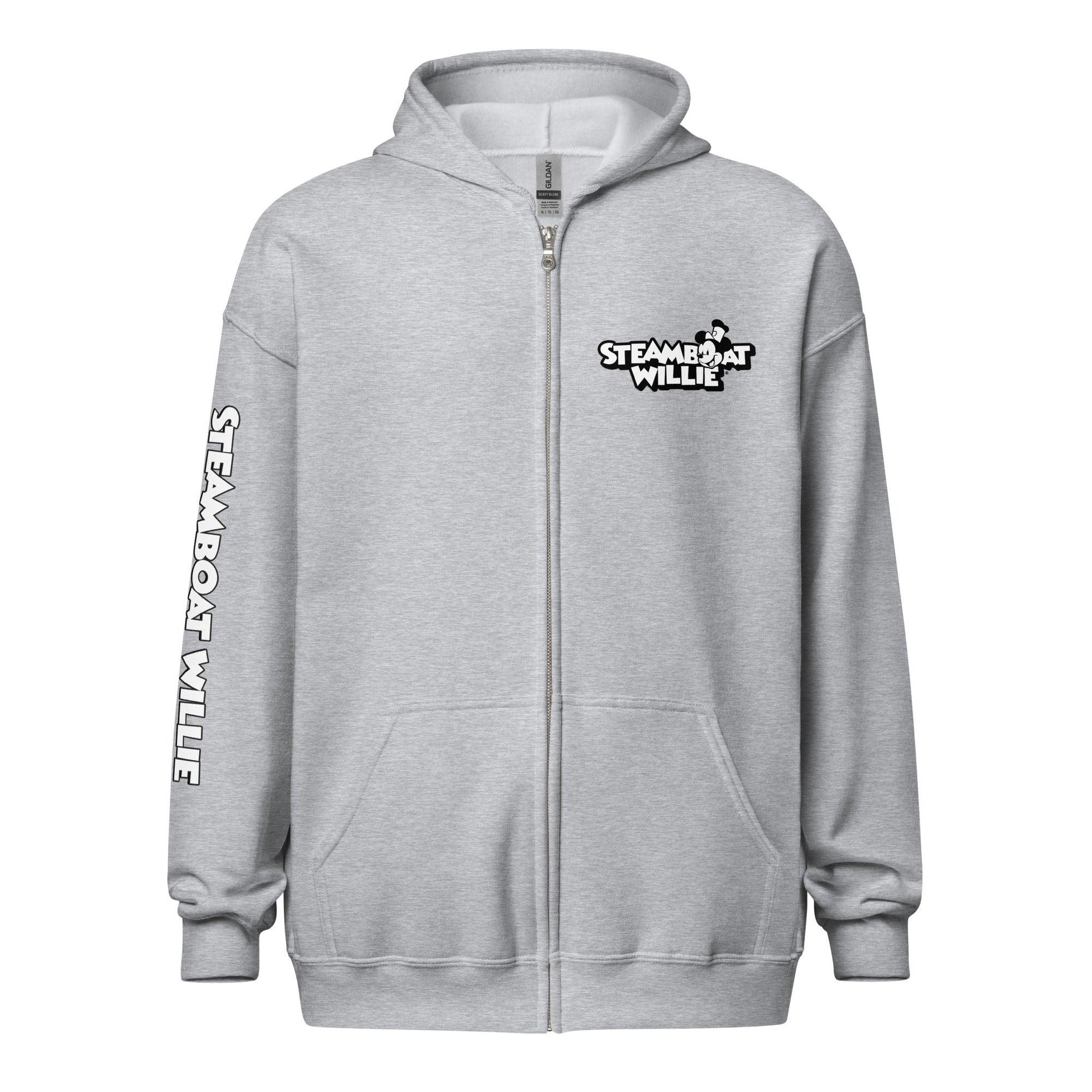 Welcome to My World! Heavy Blend Zip Hoodie - Steamboat Willie World