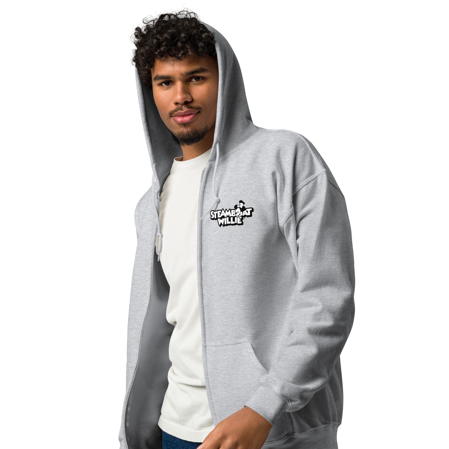 Let's Go! Heavy Blend Zip Hoodie - Steamboat Willie World