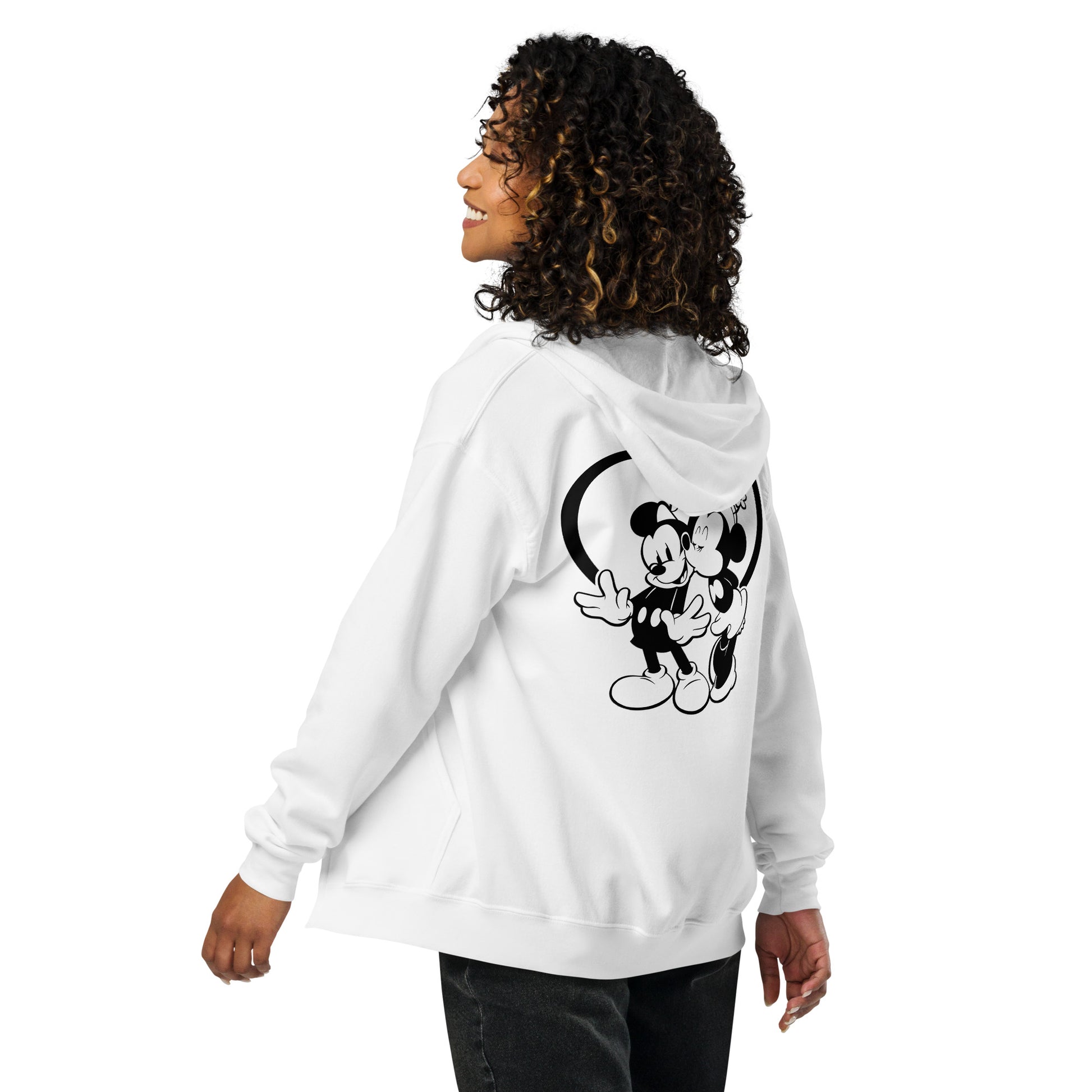 Kisses! Heavy Blend Zip Hoodie - Steamboat Willie World