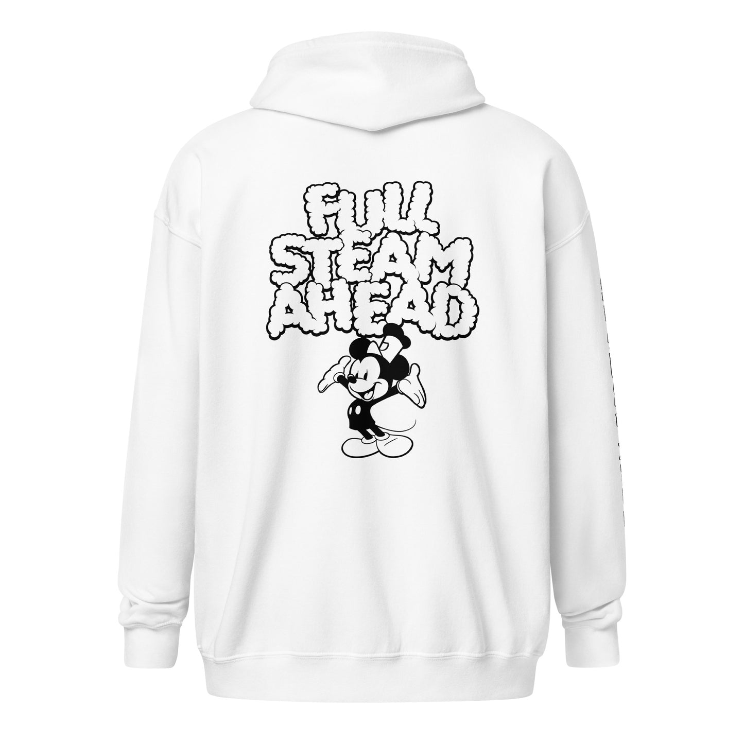 Full Steam Ahead! Heavy Blend Zip Hoodie - Steamboat Willie World