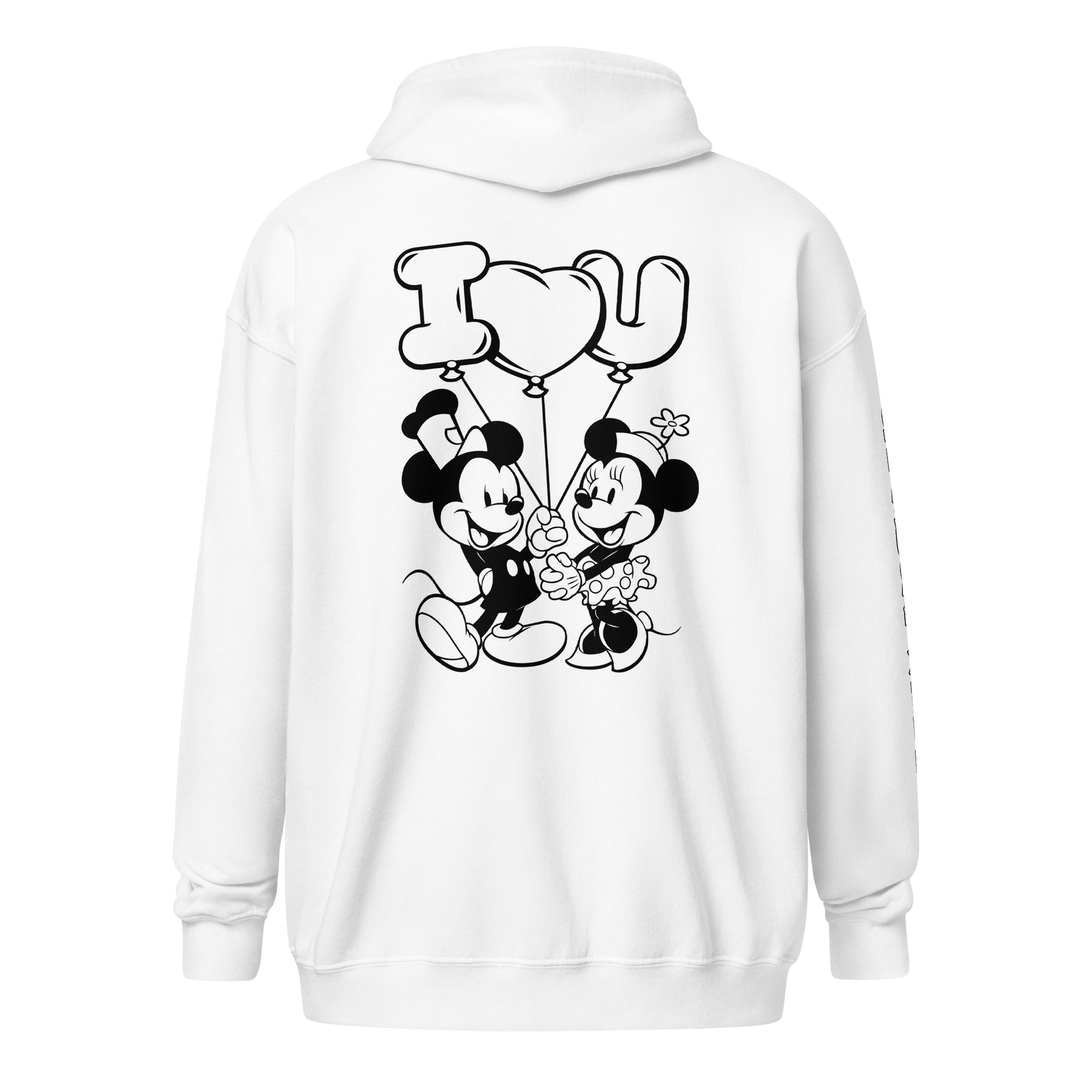 I Heart You! Heavy Blend Zip Hoodie - Steamboat Willie World