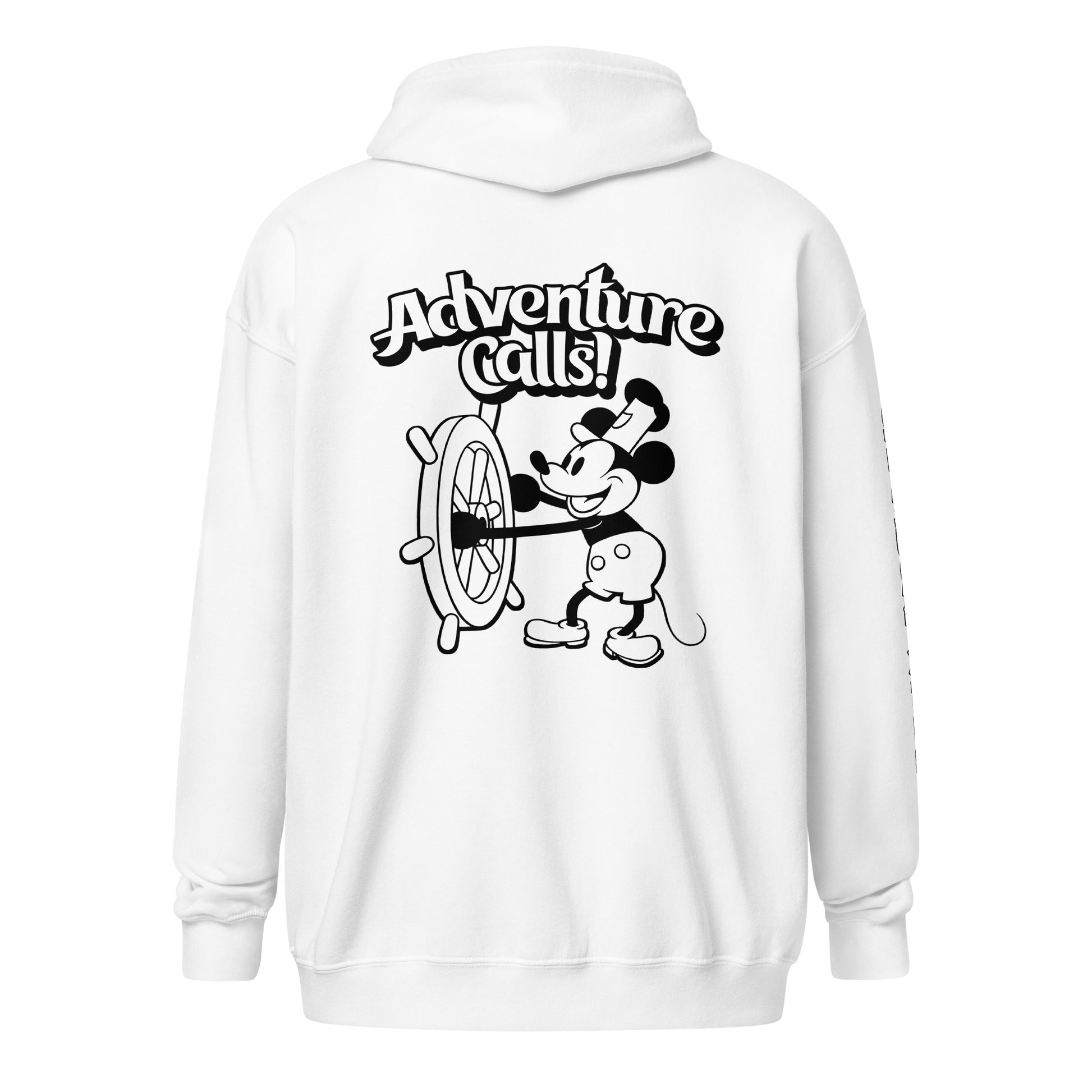 Adventure Calls! Heavy Blend Zip Hoodie - Steamboat Willie World