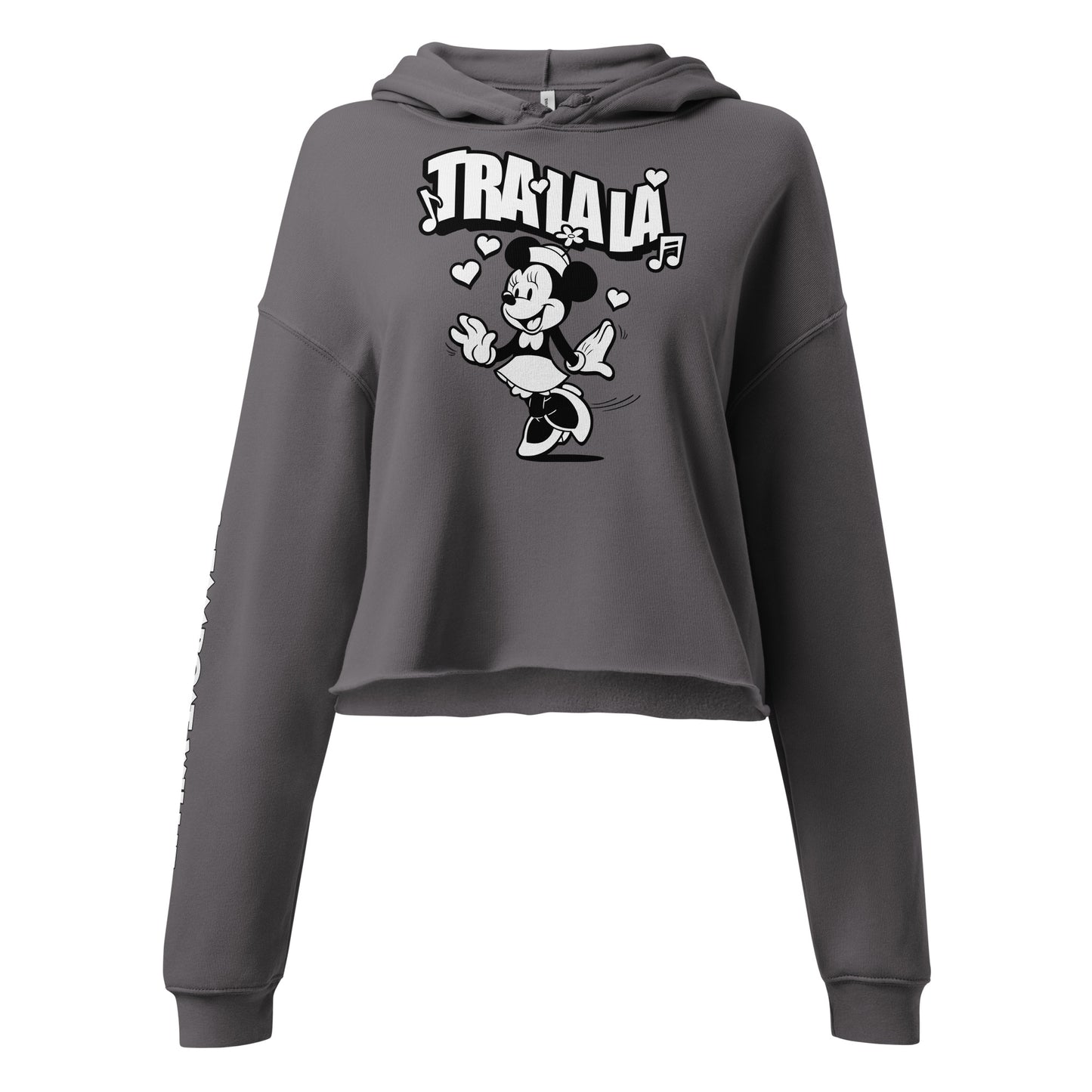 Tra-La-La! Crop Hoodie - Steamboat Willie World