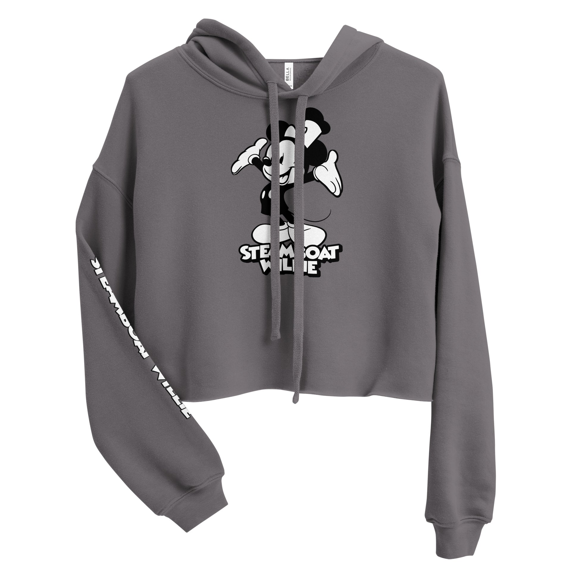 Hiya! Crop Hoodie - Steamboat Willie World